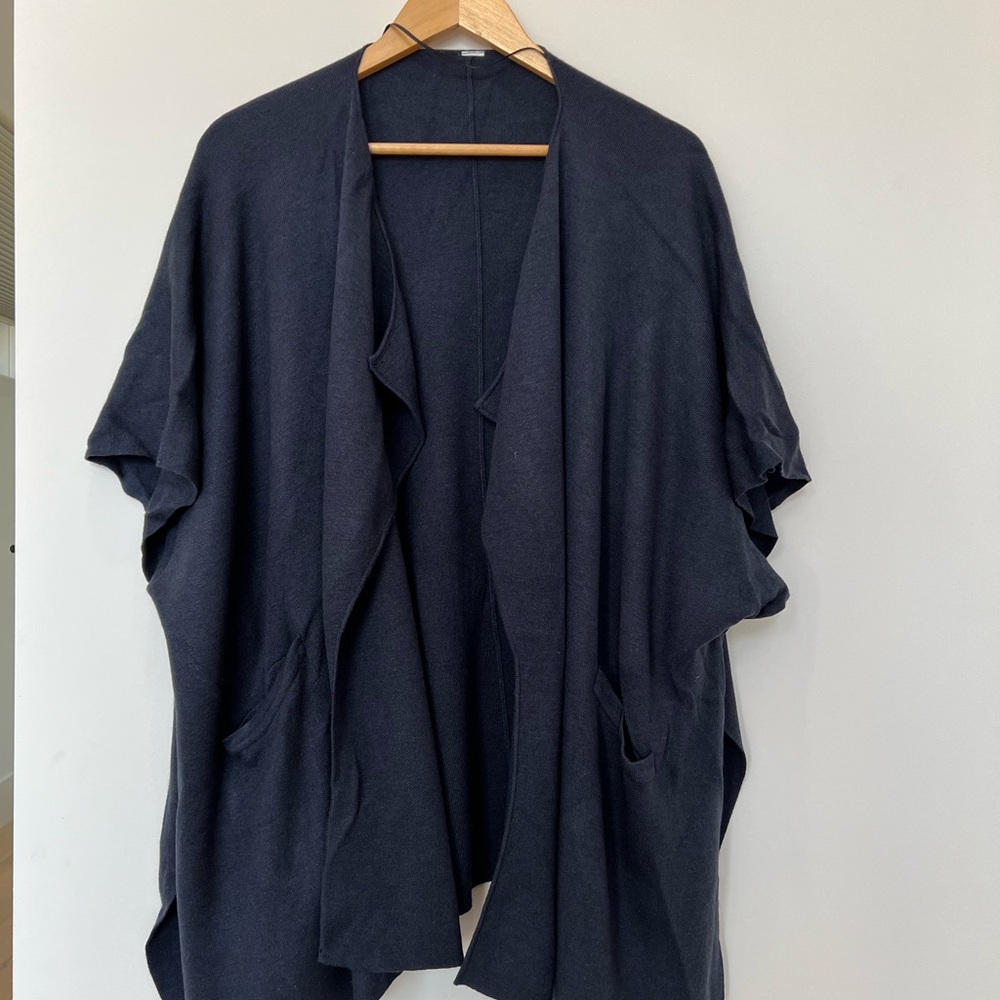 Lululemon Navy Open Front Cardigan